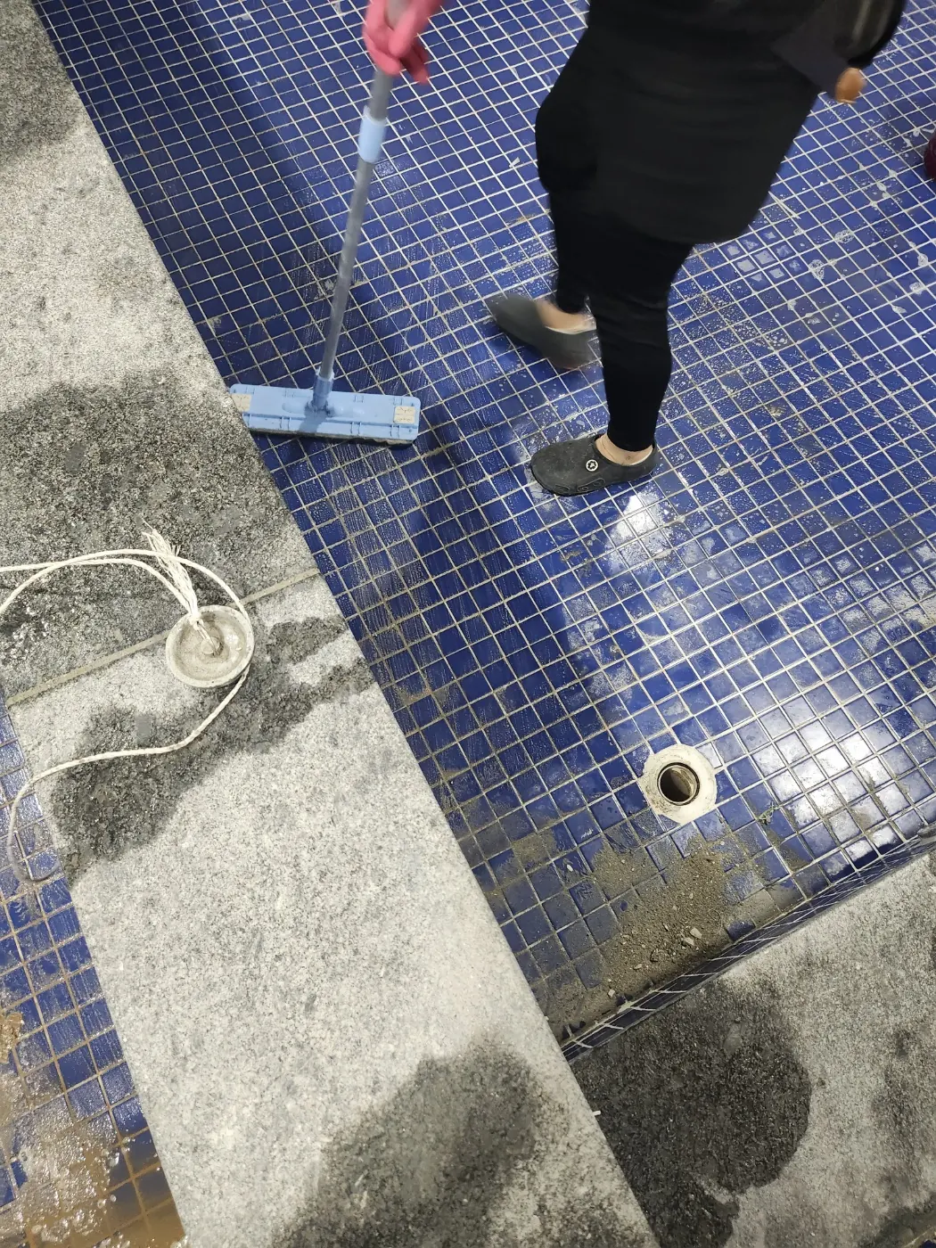 타일 줄눈 세정 — 고양시 목욕탕청소 현장