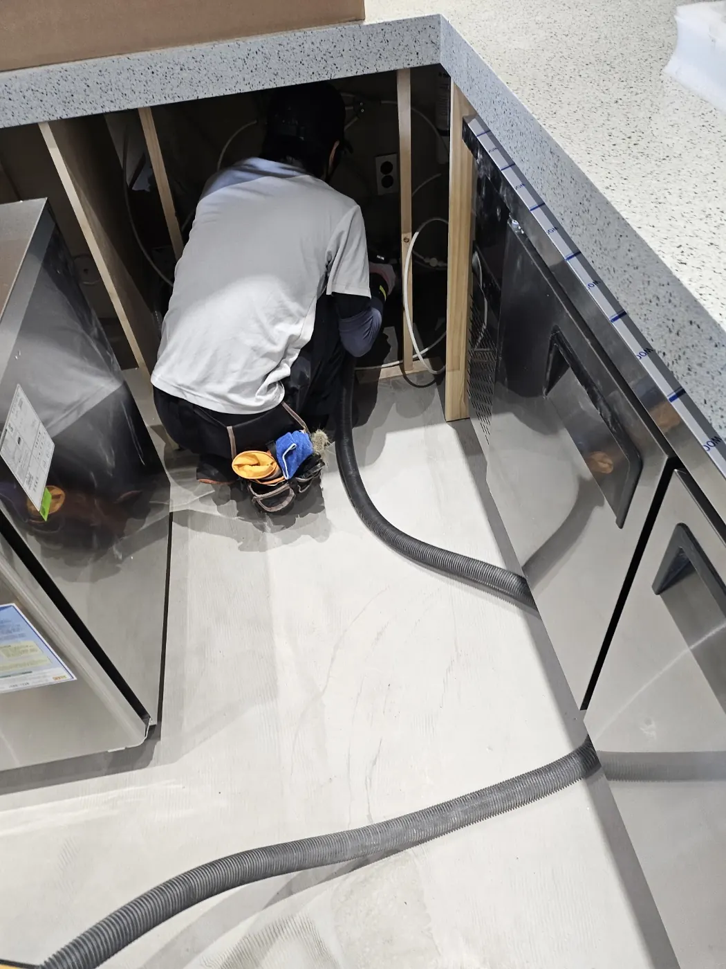 군내면 준공청소 시공 현장 — 공실 상태 정리