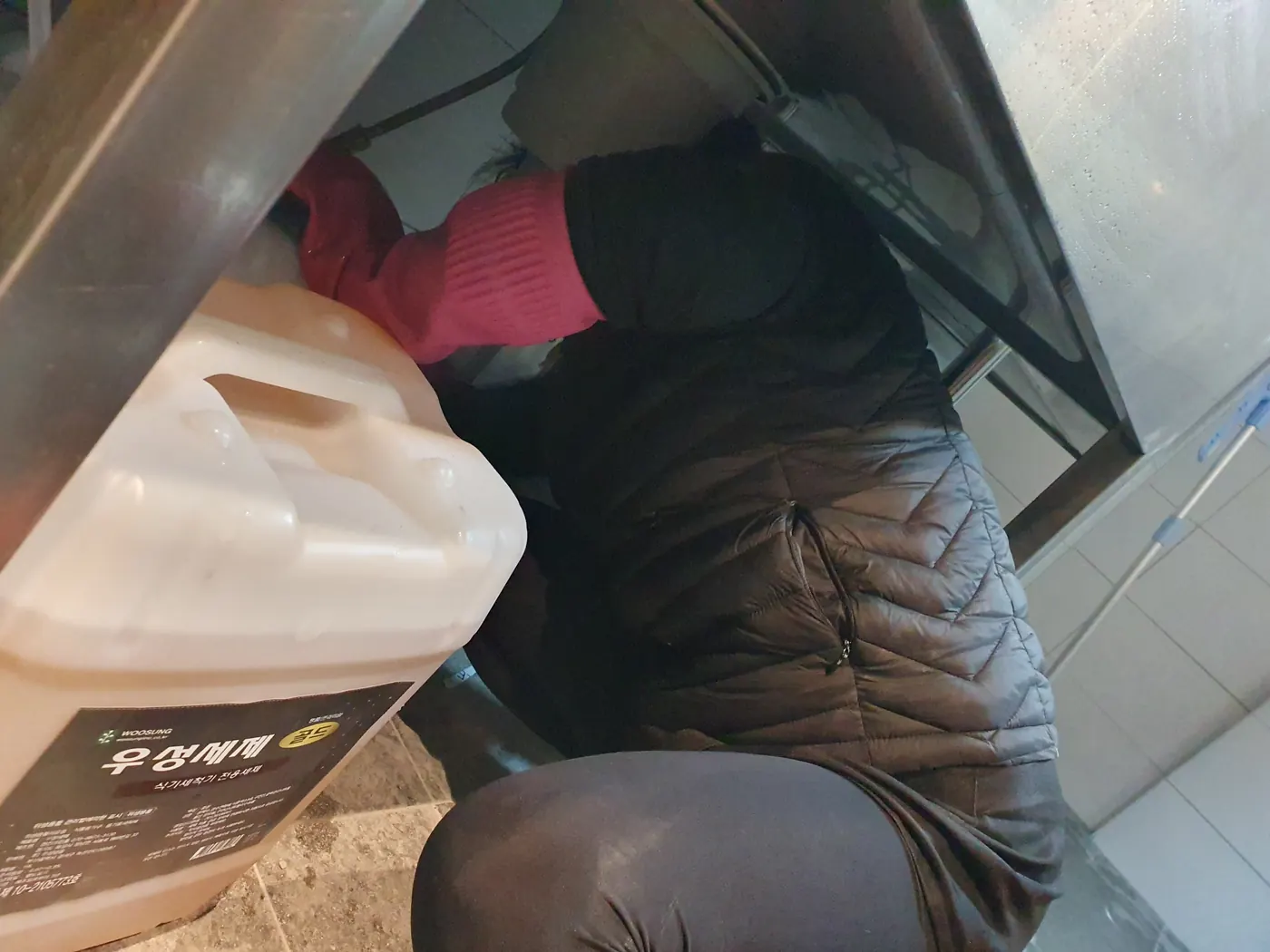 배기 설비 세정 — 군내면 식당청소 현장