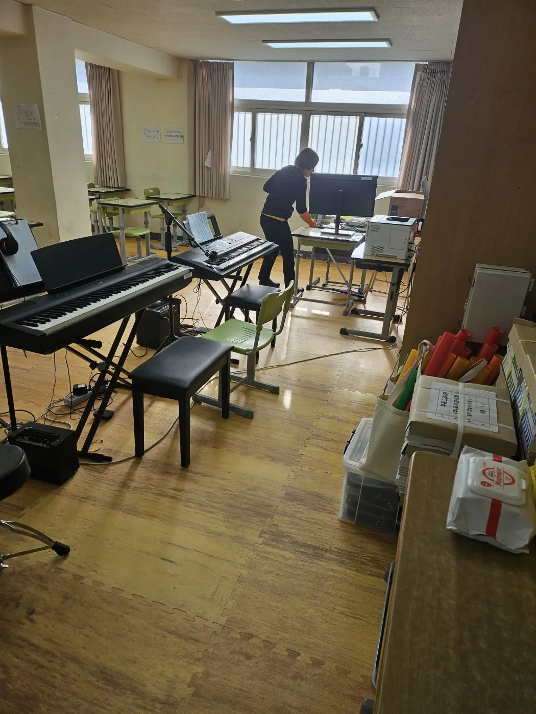 특별실 작업 — 구리시 학교청소 현장