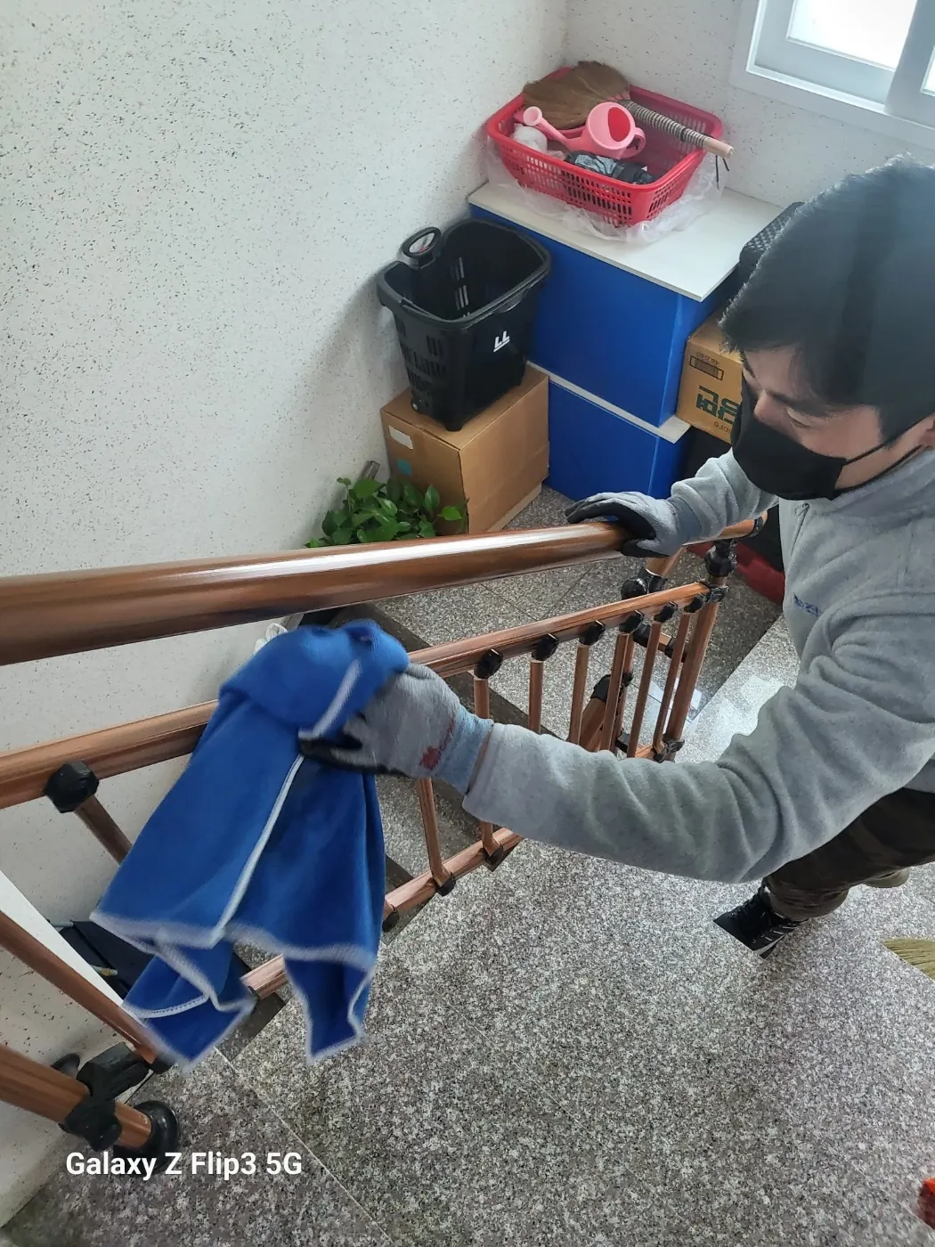 계단 바닥 정리 — 경기북부 계단청소 현장